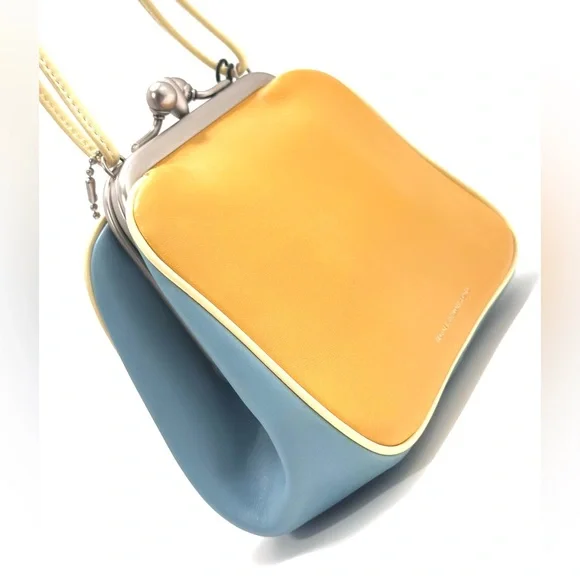 🦖 RARE Coach 1941 Rexy Dinosaur Kisslock Frame Bag in Glovetanned Leather - Picture 11 of 16